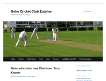 Tablet Screenshot of gelrecricket.com